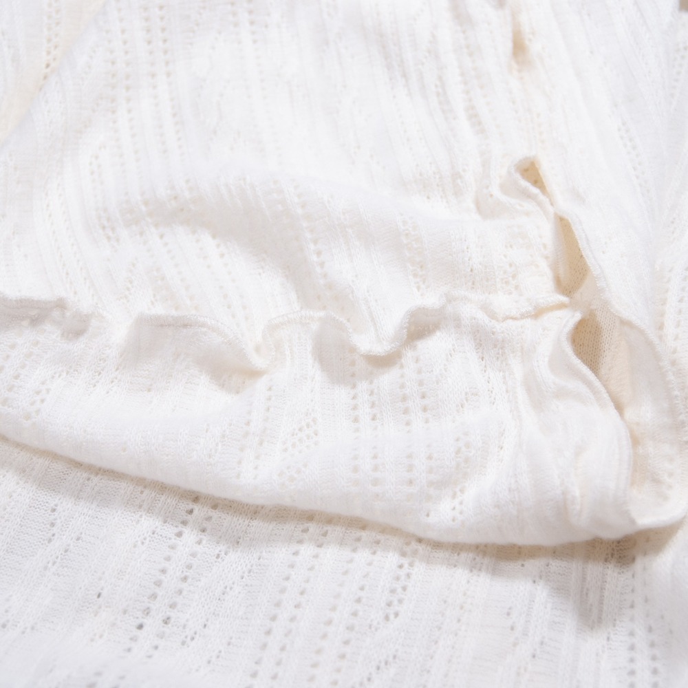 Out From Under Urban Outfitters‎ Cropped Hoodie Ruffle Long Bell Sleeve Medium M - Picture 8 of 8